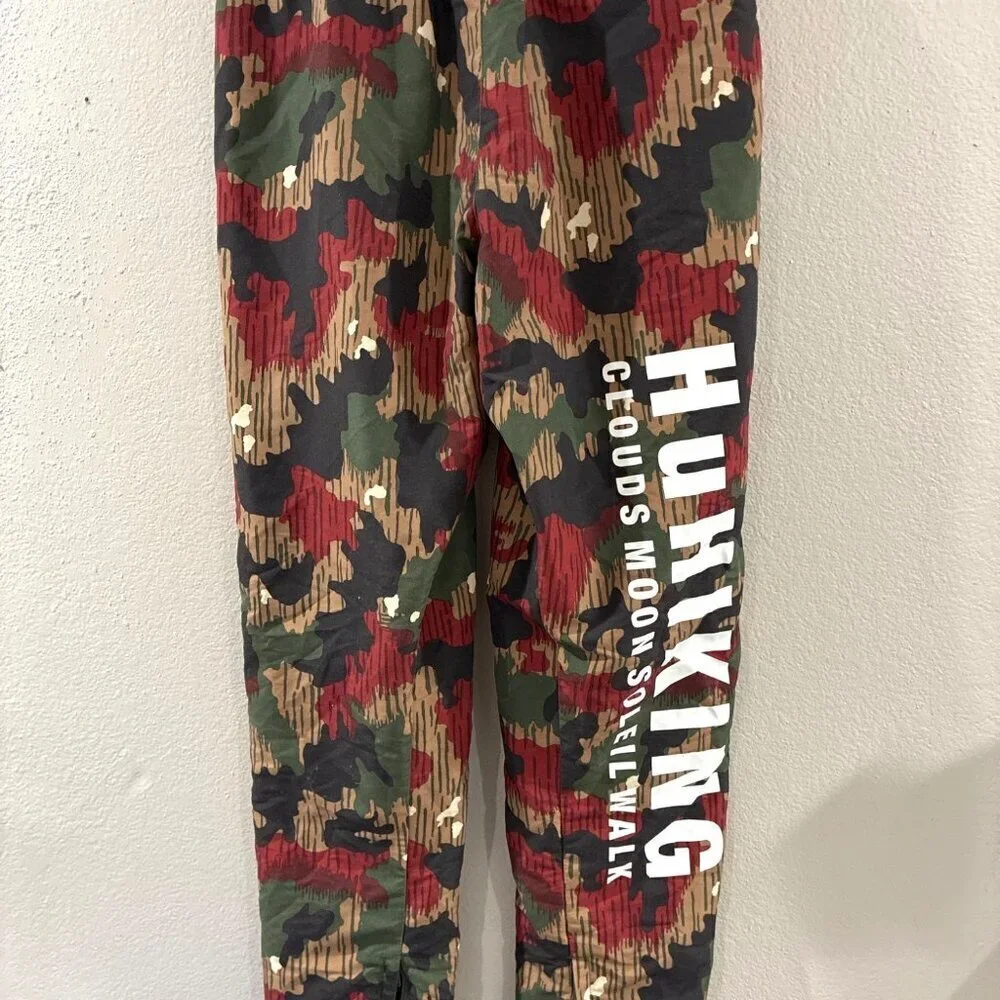 Adidas Pharrell Williams Pants Mens small Camo HU Hiking Trail Zip Joggers
